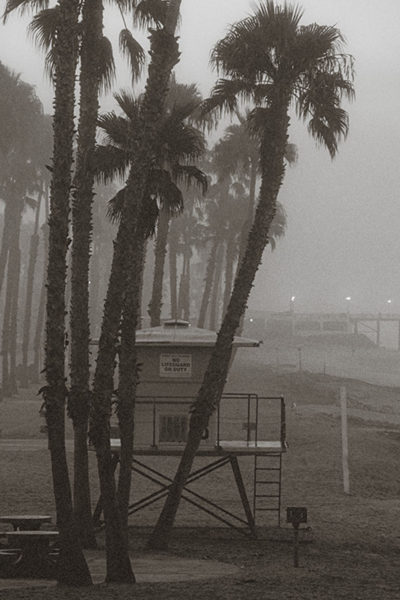 Oceanside, California early morning fog